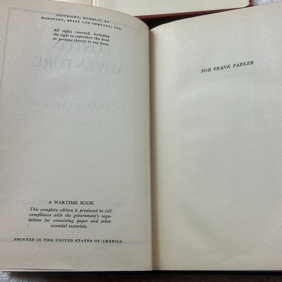 Book Bundle - 4 Novels 1940s Green Mansions, Boston Adventure HC Fair-Good - Picture 13 of 14